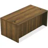 Lorell Chateau Series Rectangular Desk - 59" X 29.5"30" Table, 1.5" Table Top - Reeded Edge - Material: P2