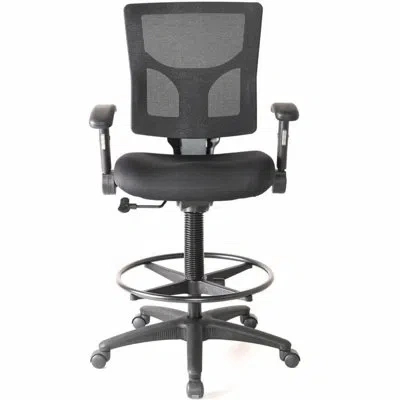 Lorell Conjure Office Stool In Black