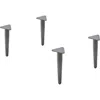 Lorell Contemporary Reception Collection Single Metal Bases - 4.5" X 9.8"1.5" - Material: Metal - Finish: G