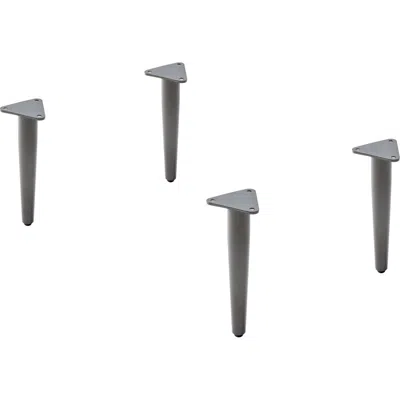Lorell Contemporary Reception Collection Single Metal Bases - 4.5" X 9.8"1.5" - Material: Metal - Finish: G