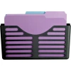 Lorell Cubicle Pocket File In Black