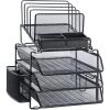 Lorell Divided 4-tier Desk Organizer In Black