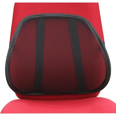Lorell Ergo Mesh Lumbar Back Support In Black