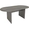 Lorell Essentials Oval Conference Table - 1.3" Top, 0" Edge, 72" X 29.5"36" - Finish: Weathered Charcoal, L