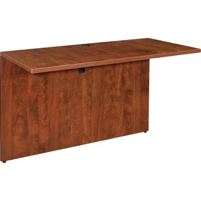 Lorell Essentials Series 29.5" H Desk Bridge And Connector In Cherry