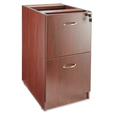 Lorell Essentials Series 2-drawer Desk File Pedestal In Mahogany