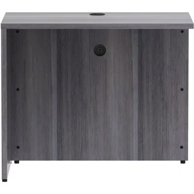 Lorell Essentials Series 30" H X 35" W Desk Return In Weathered Charcoal