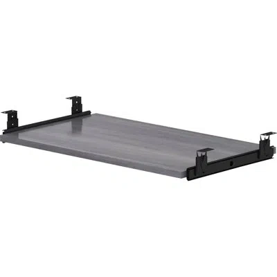 Lorell Essentials Series 30.88" H X 18.33" W Desk Keyboard Tray In Charcoal