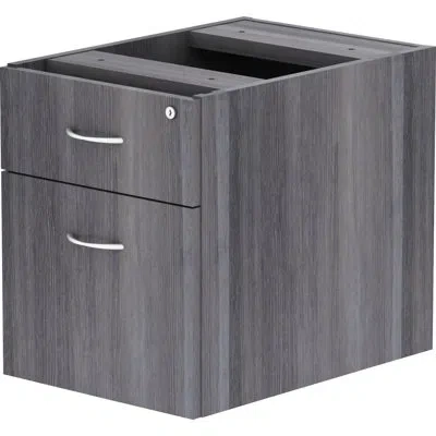 Lorell Essentials Series Box/file Hanging File Cabinet In Gray