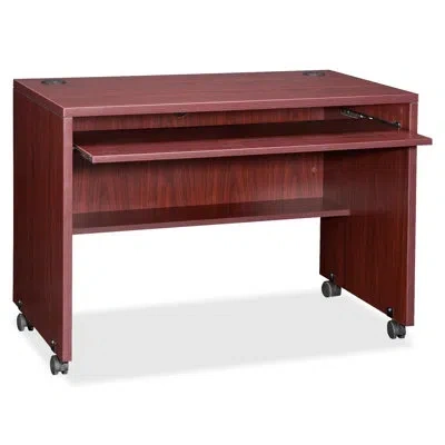 Lorell Essentials Series Computer Desk In Mahogany
