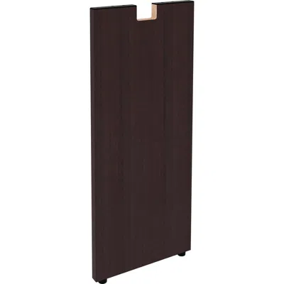 Lorell Essentials Series Credenza Half Leg - 12" X 1"28.5" - Finish: Espresso Laminate In Brown