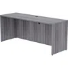 Lorell Essentials Series Credenza Shell - 72" X 24"29.5", 1" Top - Laminate, Weathered Charcoal Table Top -