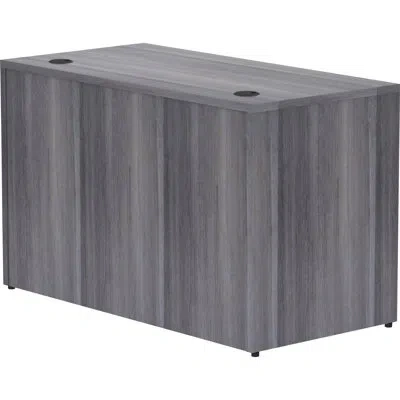 Lorell Essentials Series Desk In Weathered Charcoal