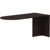 Lorell Essentials Series Peninsula Desk Box 1 Of 2 - 66" X 30"29.5" Desk, 1" Top - Finish: Espresso Laminat