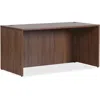 Lorell Essentials Series Rectangular Desk Shell - 1" Top, 59" X 29.5"29.5" Desk - Finish: Walnut Laminate -