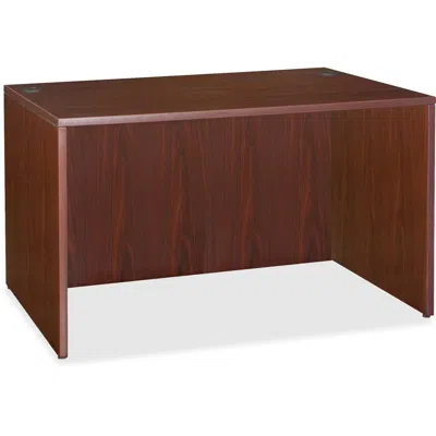 Lorell Essentials Series Rectangular Desk Shell - 47.3" X 23.6" X 29.5" - Finish: Laminate, Mahogany - Leve