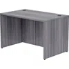 LORELL ESSENTIALS SERIES RECTANGULAR DESK SHELL - 48" X 30"29.5", 1" TOP - LAMINATE, WEATHERED CHARCOAL TAB