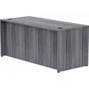 Lorell Essentials Series Rectangular Desk Shell - 66" X 30"29.5", 1" Top - Laminate, Weathered Charcoal Tab