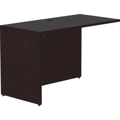 Lorell Essentials Series Return Shell - 48" X 24"29.5" Return Shell, 1" Top - Finish: Espresso