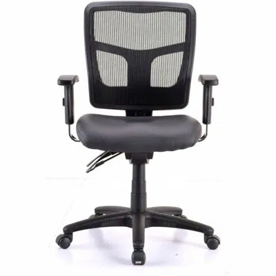 Lorell Executive Antimicrobial Mid-back Chair In Black