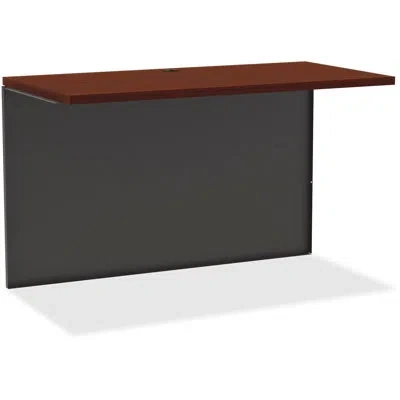 Lorell Fortress 30" H X 50.5" W Desk Bridge And Connector In Charcoal