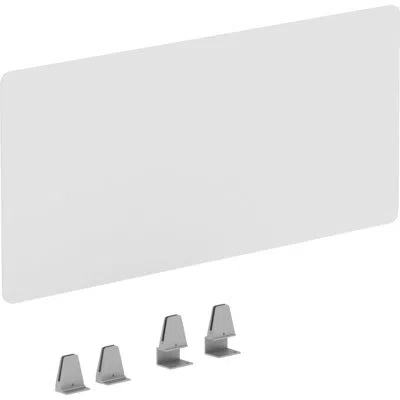 Lorell Fortress Educator's Desk Modesty Panel In Clear