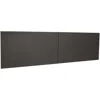 Lorell Fortress Modular Series Stack-on Hutch Door Kit - 60" Width - Lockable, Reinforced - Steel - Charcoa