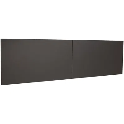 Lorell Fortress Modular Series Stack-on Hutch Door Kit - 60" Width - Lockable, Reinforced - Steel - Charcoa