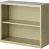 Lorell Fortress Series Bookcase - 34.5" X 13" X 30" - 2 X Shelf(ves) - Putty - Powder Coated - Steel - Recy