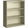 Lorell Fortress Series Bookcase - 34.5" X 13" X 42" - 3 X Shelf(ves) - Putty - Powder Coated - Steel - Recy
