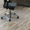 Lorell Hard Floor Straight Rectangular Chair Mat In Clear