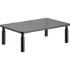 Lorell Height-adjustable Device Stand - 44 Lb Load Capacity - 5.5" Height X 9.3" Width X 14.5" Depth - Desk