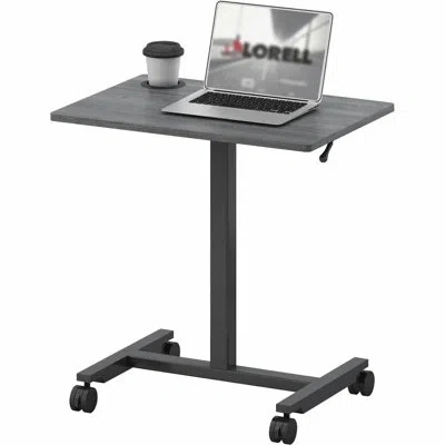 Lorell Height-adjustable Mobile Desk In Gray