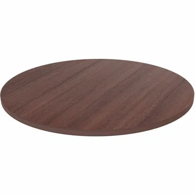 Lorell Hospitality/conference/lobby Round Tabletop In Brown
