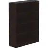 Lorell Laminate Bookcase - 0.8" Shelf, 36" X 12"48" - 4 Shelve(s) - 3 Adjustable Shelf(ves) - Square Edge -