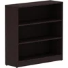 Lorell Laminate Bookcase - 36" X 12" X 36" - 3 X Shelf(ves) - Laminated, Sturdy, Contemporary Style, Square