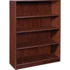 Lorell Laminate Bookcase - 4 Shelf(ves) - 48" Height X 36" Width X 12" Depth - Sturdy, Adjustable Feet - Ma