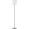 Lorell Led Contemporary Floor Lamp - 65" Height - 12" Width - 10 W Led Bulb - Brushed Nickel - Floor-mounta