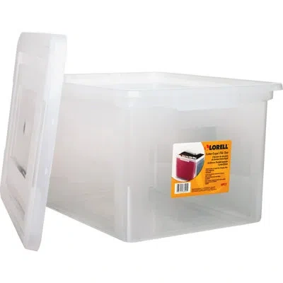 Lorell Legal / Letter Plastic File Box In White