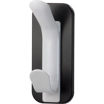 Lorell Magnetic Double Coat Hook - For Coat, Clothes - Plastic - White - 1 Each In Multi