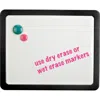 Lorell Magnetic Dry-erase Board - 15.9" (1.3 Ft) Width X 12.9" (1.1 Ft) Height - Black Frame - Magnetic - 1 In White