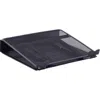 Lorell Mesh Laptop Stand - 3.5" Height X 13" Width X 11.5" Depth - Desktop - Steel, Metal - Black