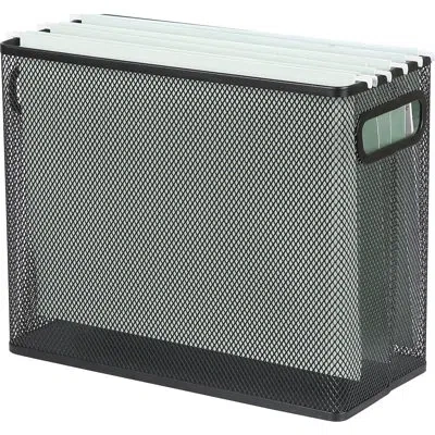 Lorell Mesh Tabletop Magazine Holder In Silver
