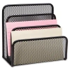 Lorell Mesh Vertical Desktop File Organizer In Black