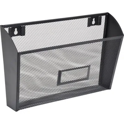 Lorell Mesh Wire Wall Filing Box In Black