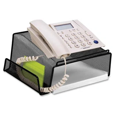 Lorell Mesh/wire Angled Height Mesh Monitor Stand In Black