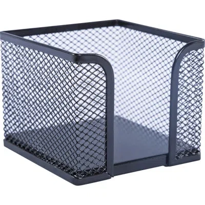 Lorell Mesh/wire Memo Pad Holder In Black