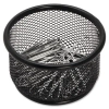 Lorell Mesh/wire Paper Clip Holder In Black