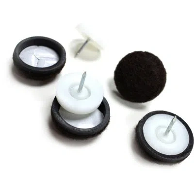 Lorell Nail-in Chair Tips With Felt In Natural