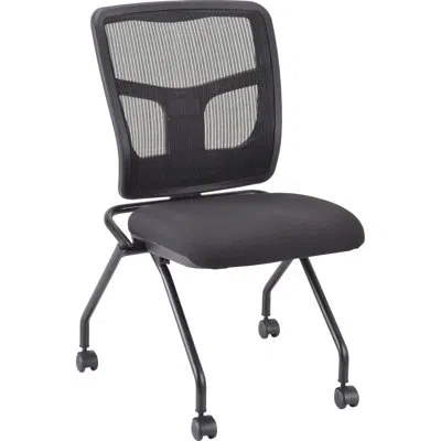 Lorell Nesting Mesh Task Chair In Black